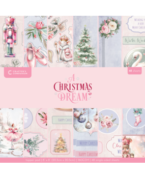 Crafter's Companion A Christmas Dream 8x8 Inch Topper Paper Pad (SS-ACD-TOP8)