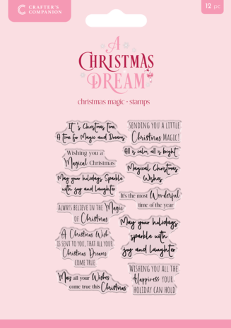 Crafter's Companion A Christmas Dream Clear Stamps Christmas Magic (SS-ACD-CA-ST-MAG)