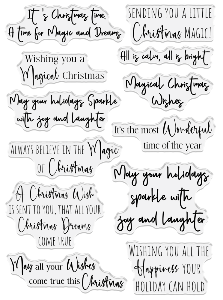 Crafter's Companion A Christmas Dream Clear Stamps Christmas Magic (SS-ACD-CA-ST-MAG)