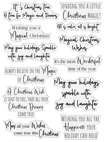 Crafter's Companion A Christmas Dream Clear Stamps Christmas Magic (SS-ACD-CA-ST-MAG)