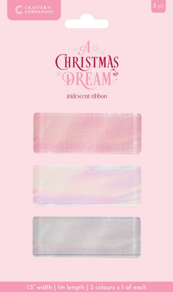 Crafter's Companion A Christmas Dream Iridescent Ribbon (SS-ACD-IRIB) Crafter's Companion A Christmas Dream Iridescent Ribbon (SS-ACD-IRIB)