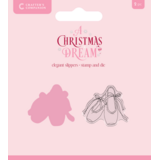 Crafter's Companion A Christmas Dream Stamp & Die Elegant Slippers (SS-ACD-STD-SLIP)