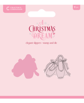 Crafter's Companion A Christmas Dream Stamp & Die Elegant Slippers (SS-ACD-STD-SLIP)