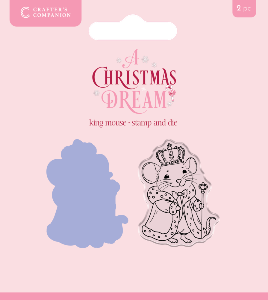 Crafter's Companion A Christmas Dream Stamp & Die King Mouse (SS-ACD-STD-KMOU)