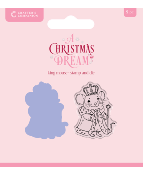 Crafter's Companion A Christmas Dream Stamp & Die King Mouse (SS-ACD-STD-KMOU)