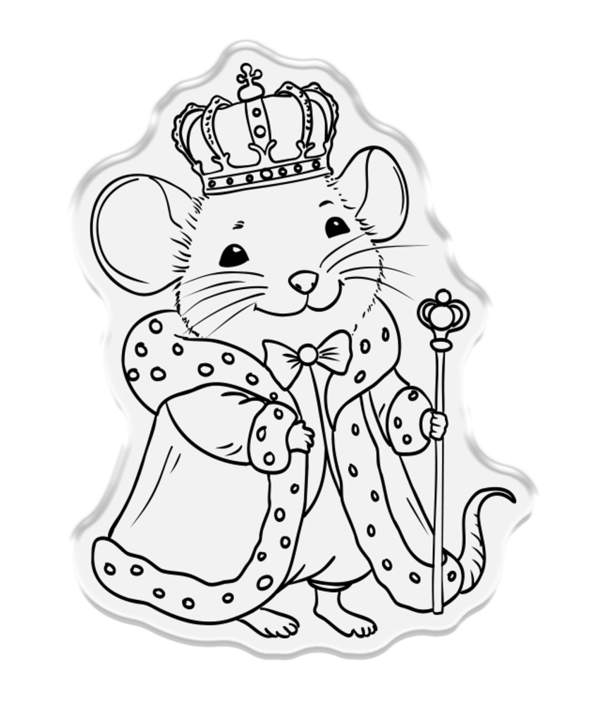 Crafter's Companion A Christmas Dream Stamp & Die King Mouse (SS-ACD-STD-KMOU)