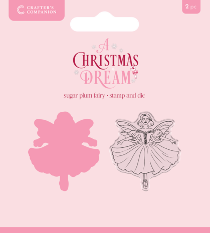 Crafter's Companion A Christmas Dream Stamp & Die Sugar Plum Fairy (SS-ACD-STD-SPF) Crafter's Companion A Christmas Dream Stamp & Die Sugar Plum Fairy (SS-ACD-STD-SPF)