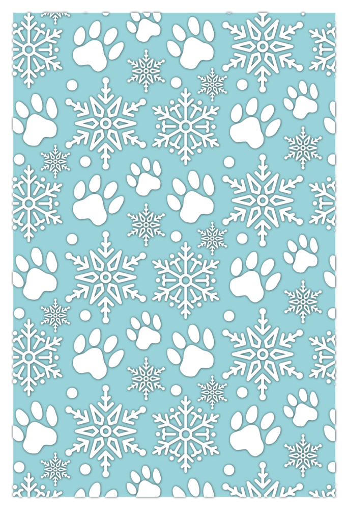 Crafter's Companion Santa Paws 2D Embossing Folder 4x6 Inch Snowflakes & Paws (CC-SP-EF4-SNPA) Crafter's Companion Santa Paws 2D Embossing Folder 4x6 Inch Snowflakes & Paws (CC-SP-EF4-SNPA)