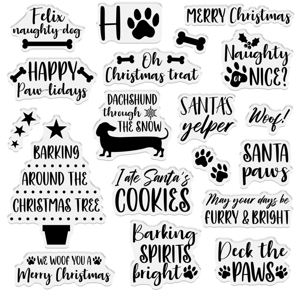 Crafter's Companion Santa Paws Clear Stamp Deck the Paws (CC-SP-CA-ST-STP) Crafter's Companion Santa Paws Clear Stamp Deck the Paws (CC-SP-CA-ST-STP)