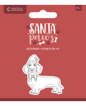 Crafter's Companion Santa Paws Stamp & Die Dachshund (CC-SP-STD-DACH)
