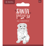 Crafter's Companion Santa Paws Stamp & Die Pug (CC-SP-STD-PUG)
