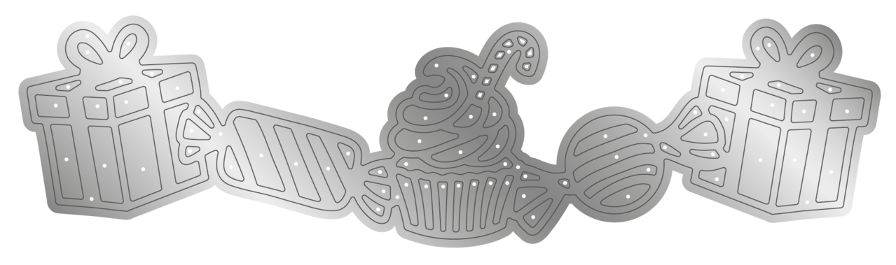 Crafter's Companion Christmas Border Dies Edge'able Presents and Treats (CC-MD-EDG-PRTR)