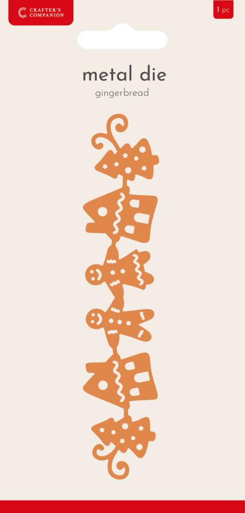 Crafter's Companion Christmas Border Dies Edge'able Gingerbread (CC-MD-EDG-GIBR) Crafter's Companion Christmas Border Dies Edge'able Gingerbread (CC-MD-EDG-GIBR)