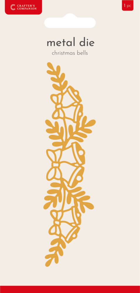 Crafter's Companion Christmas Border Dies Christmas Bells (CC-MD-EDG-CHBE)