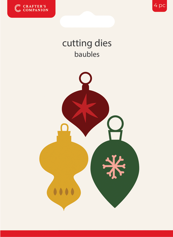 Crafter's Companion Christmas Embellishment Small Dies Baubles (CC-MD-XEM-BAU) Crafter's Companion Christmas Embellishment Small Dies Baubles (CC-MD-XEM-BAU)