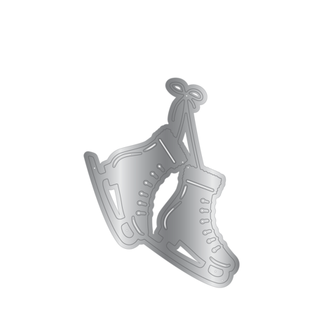 Crafter's Companion Christmas Embellishment Small Dies Ice Skating Boots (CC-MD-XEM-ISB)