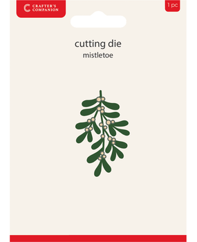 Crafter's Companion Christmas Embellishment Small Dies Mistletoe (CC-MD-XEM-MIST)
