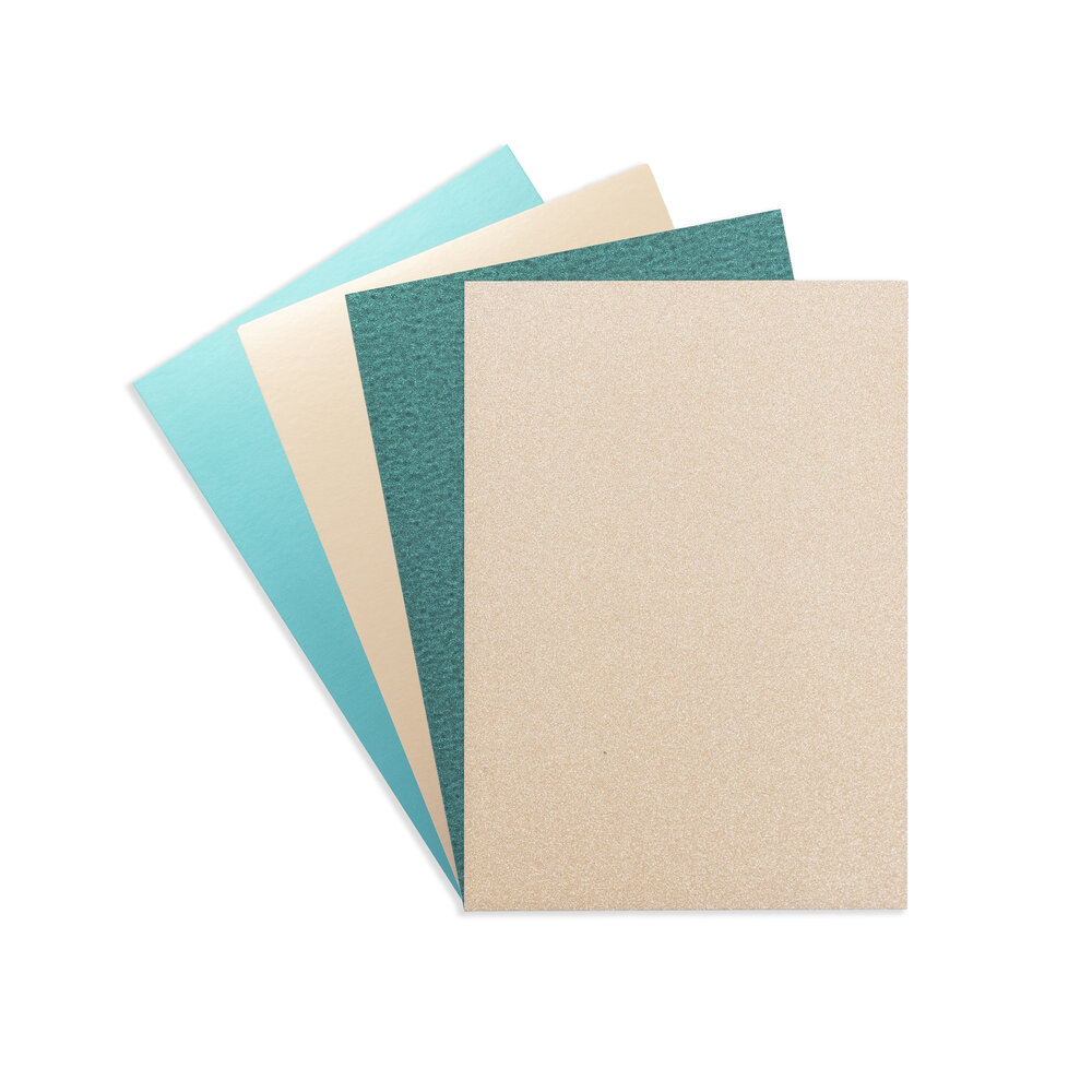 Crafter's Companion Christmas Opulence A5 Special Finish Card Gold & Green (100pcs) (CC-A5SPEFC-GOGR)