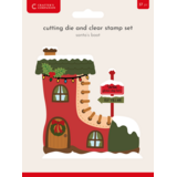 Crafter's Companion Christmas Shaped Card Bases Stamp & Die Santa's Boot (CC-STD-SBOT)