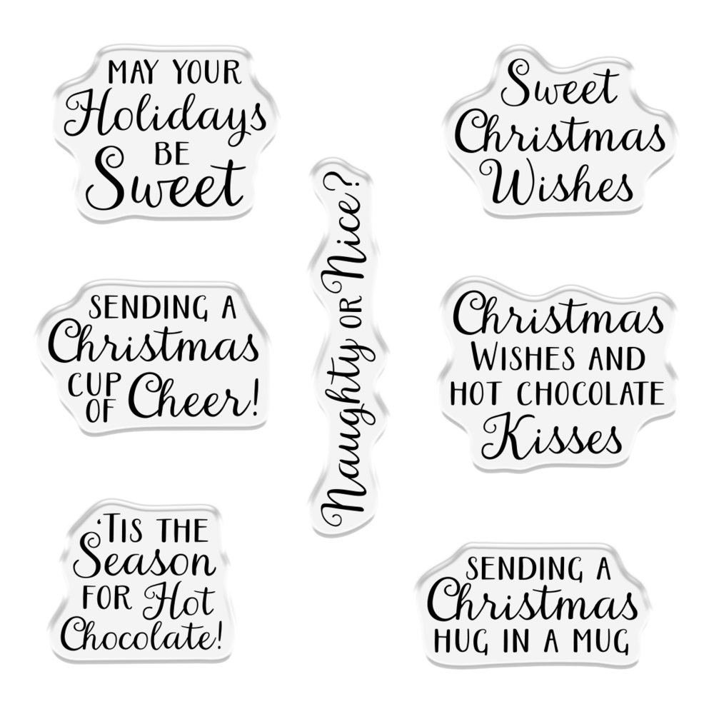 Crafter's Companion Christmas Shaped Card Bases Stamp & Die Hot Chocolate (CC-STD-HOTC) Crafter's Companion Christmas Shaped Card Bases Stamp & Die Hot Chocolate (CC-STD-HOTC)