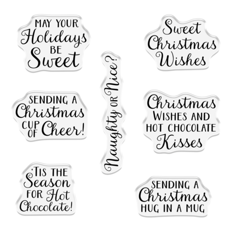 Crafter's Companion Christmas Shaped Card Bases Stamp & Die Hot Chocolate (CC-STD-HOTC) Crafter's Companion Christmas Shaped Card Bases Stamp & Die Hot Chocolate (CC-STD-HOTC)
