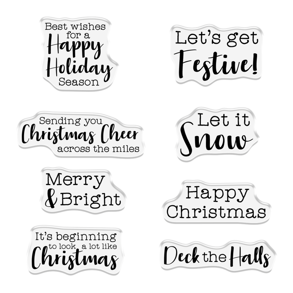 Crafter's Companion Christmas Shaped Card Bases Stamp & Die Festive Camper (CC-STD-FCAM)