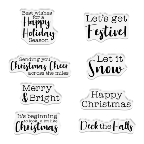 Crafter's Companion Christmas Shaped Card Bases Stamp & Die Festive Camper (CC-STD-FCAM)