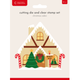 Crafter's Companion Christmas Shaped Card Bases Stamp & Die Christmas Cabin (CC-STD-CCAB)