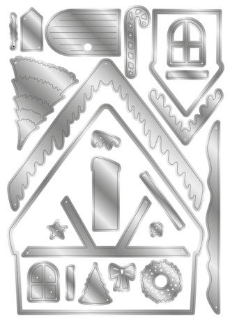 Crafter's Companion Christmas Shaped Card Bases Stamp & Die Christmas Cabin (CC-STD-CCAB) Crafter's Companion Christmas Shaped Card Bases Stamp & Die Christmas Cabin (CC-STD-CCAB)