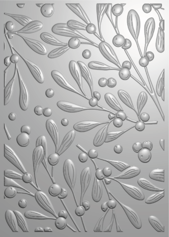 Crafter's Companion Christmas 3D Embossing Folder 5x7 Inch Elegant Mistletoe (CC-EF5-3D-ELMI) Crafter's Companion Christmas 3D Embossing Folder 5x7 Inch Elegant Mistletoe (CC-EF5-3D-ELMI)