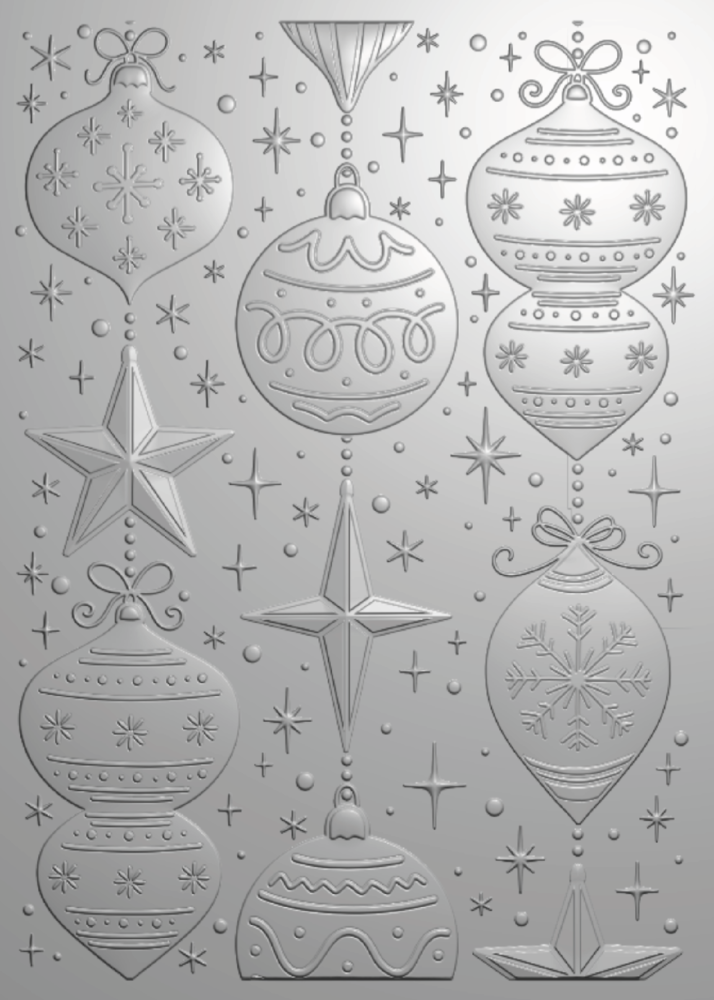 Crafter's Companion Christmas 3D Embossing Folder 5x7 Inch Dazzling Baubles (CC-EF5-3D-DABA) Crafter's Companion Christmas 3D Embossing Folder 5x7 Inch Dazzling Baubles (CC-EF5-3D-DABA)
