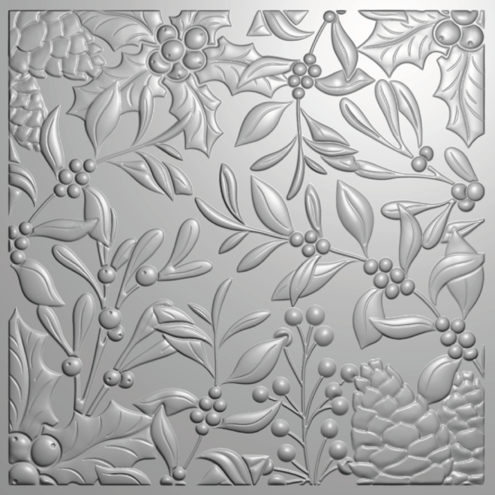 Crafter's Companion Christmas 3D Embossing Folder 5.5x5.5 Inch Christmas Foliage (CC-EF5.5-3D-CHFO) Crafter's Companion Christmas 3D Embossing Folder 5.5x5.5 Inch Christmas Foliage (CC-EF5.5-3D-CHFO)