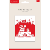 Crafter's Companion Christmas Top & Bottom Edge Dies On the Rooftops (CC-MD-EDG-ROO)