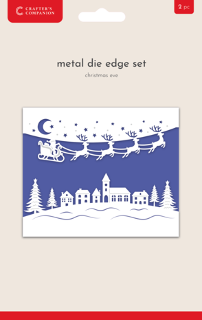 Crafter's Companion Christmas Top & Bottom Edge Dies Christmas Eve (CC-MD-EDG-XEV)