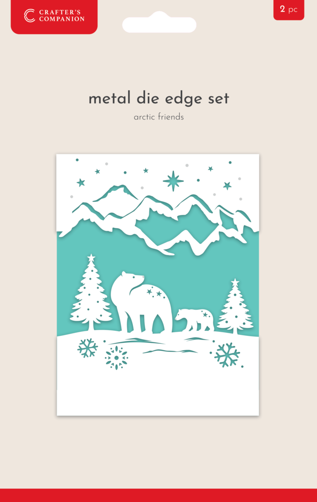 Crafter's Companion Christmas Top & Bottom Edge Dies Arctic Friends (CC-MD-EDG-ARC) Crafter's Companion Christmas Top & Bottom Edge Dies Arctic Friends (CC-MD-EDG-ARC)