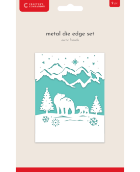 Crafter's Companion Christmas Top & Bottom Edge Dies Arctic Friends (CC-MD-EDG-ARC)