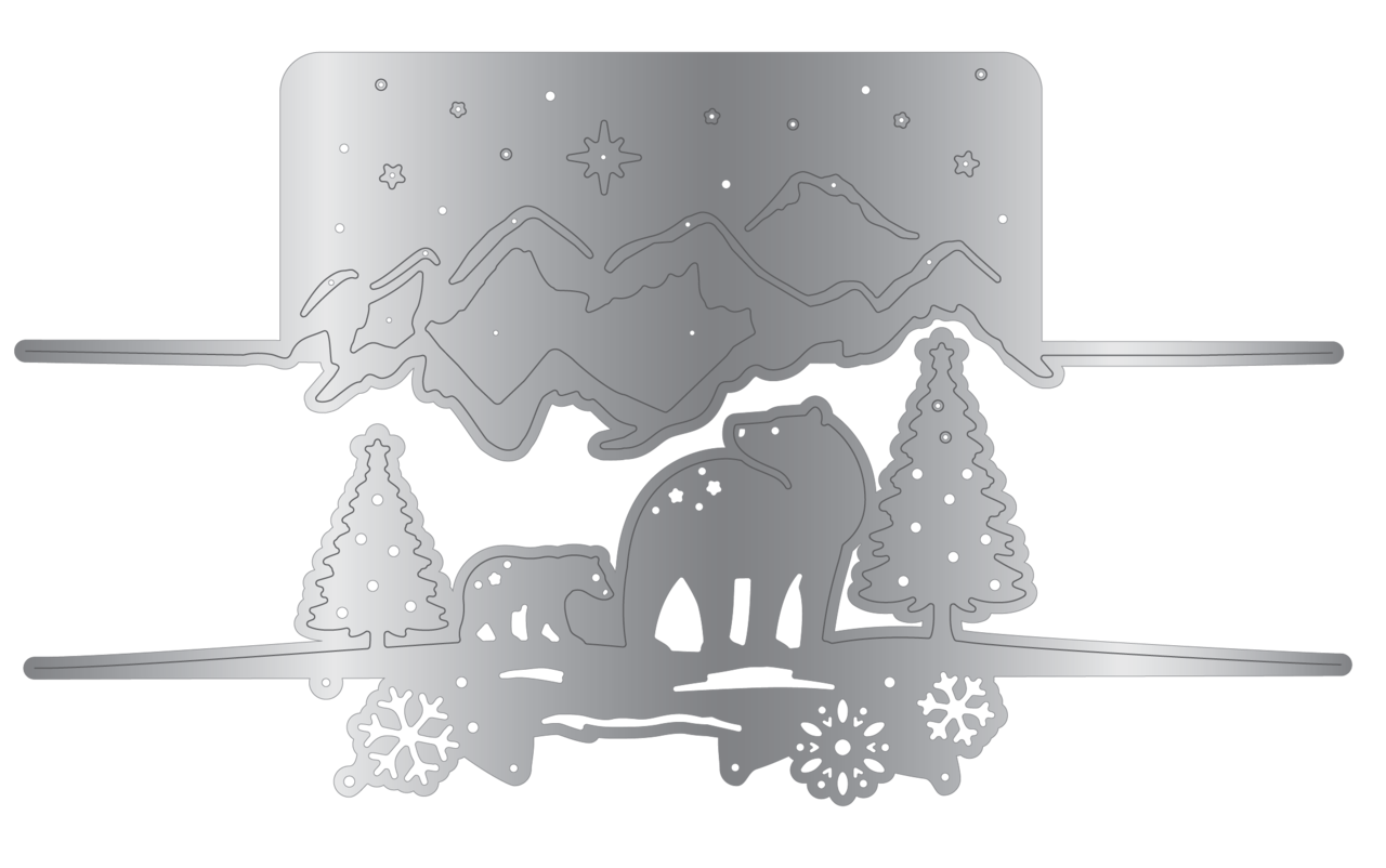 Crafter's Companion Christmas Top & Bottom Edge Dies Arctic Friends (CC-MD-EDG-ARC) Crafter's Companion Christmas Top & Bottom Edge Dies Arctic Friends (CC-MD-EDG-ARC)