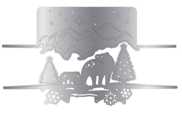 Crafter's Companion Christmas Top & Bottom Edge Dies Arctic Friends (CC-MD-EDG-ARC) Crafter's Companion Christmas Top & Bottom Edge Dies Arctic Friends (CC-MD-EDG-ARC)