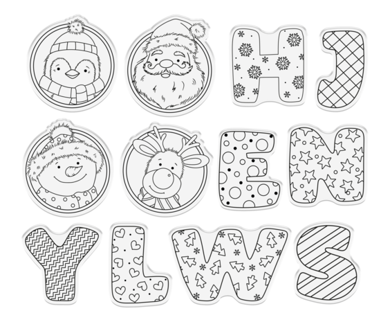 Crafter's Companion O Christmas Clear Stamps (CC-STP-OCHRIS)