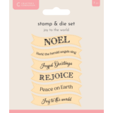 Crafter's Companion Joyous Angel Stamp & Die Joy to the World (CC-JA-STD-JTTW)