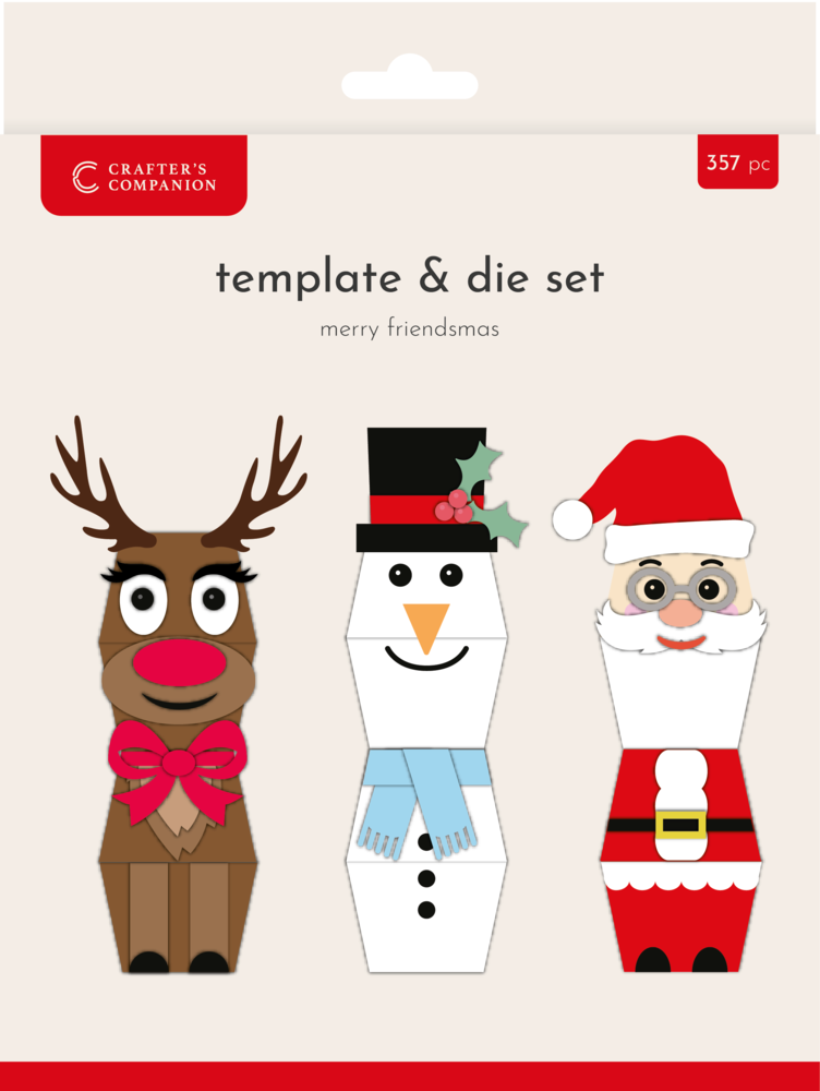 Crafter's Companion Merry Friendsmas Metal Die & Template 3D Boxes/Table Center Pieces (CC-MD-TEMP-MEFR) Crafter's Companion Merry Friendsmas Metal Die & Template 3D Boxes/Table Center Pieces (CC-MD-TEMP-MEFR)