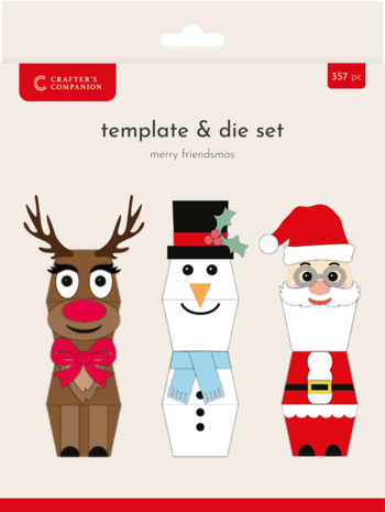 Crafter's Companion Merry Friendsmas Metal Die & Template 3D Boxes/Table Center Pieces (CC-MD-TEMP-MEFR) Crafter's Companion Merry Friendsmas Metal Die & Template 3D Boxes/Table Center Pieces (CC-MD-TEMP-MEFR)