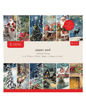 Crafter's Companion The Night Before Christmas 6x6 Inch Paper Pad (CC-NBC-PAD6) Crafter's Companion The Night Before Christmas 6x6 Inch Paper Pad (CC-NBC-PAD6)