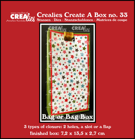 Crealies Create A Box Stansen Zakdoosje / Cadeautasje (CCAB33)
