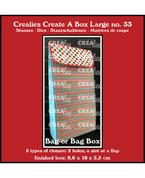 Crealies Create A Box Large Stansen Zakdoosje / Cadeautasje Groot (CCABL33)