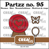 Crealies Partzz Dies No. 95 Faux Wax Seals A (CLPartzz95)