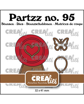 Crealies Partzz Stansen No. 95 Waszegels A (CLPartzz95)
