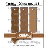 Crealies X-tra Stansen No. 111 Puntige Labels met Stiklijn (CLXtra111)
