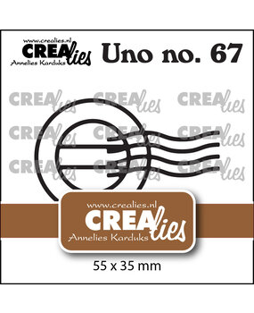 Crealies Uno Stansen No. 67 Poststempel (CLUno67)