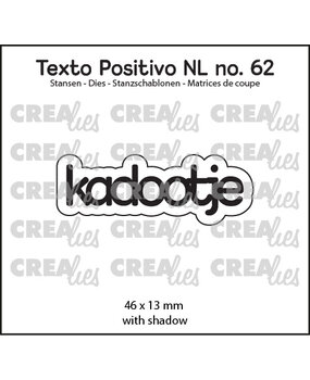 Crealies Texto Positivo Dies Dutch Kadootje (POSNL62) Crealies Texto Positivo Dies Dutch Kadootje (POSNL62)